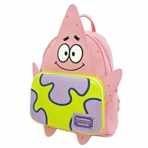 Loungefly Patrick Star Cosplay Mini Backpack Nickelodeon 20th Anniversary NWT - Picture 2 of 3